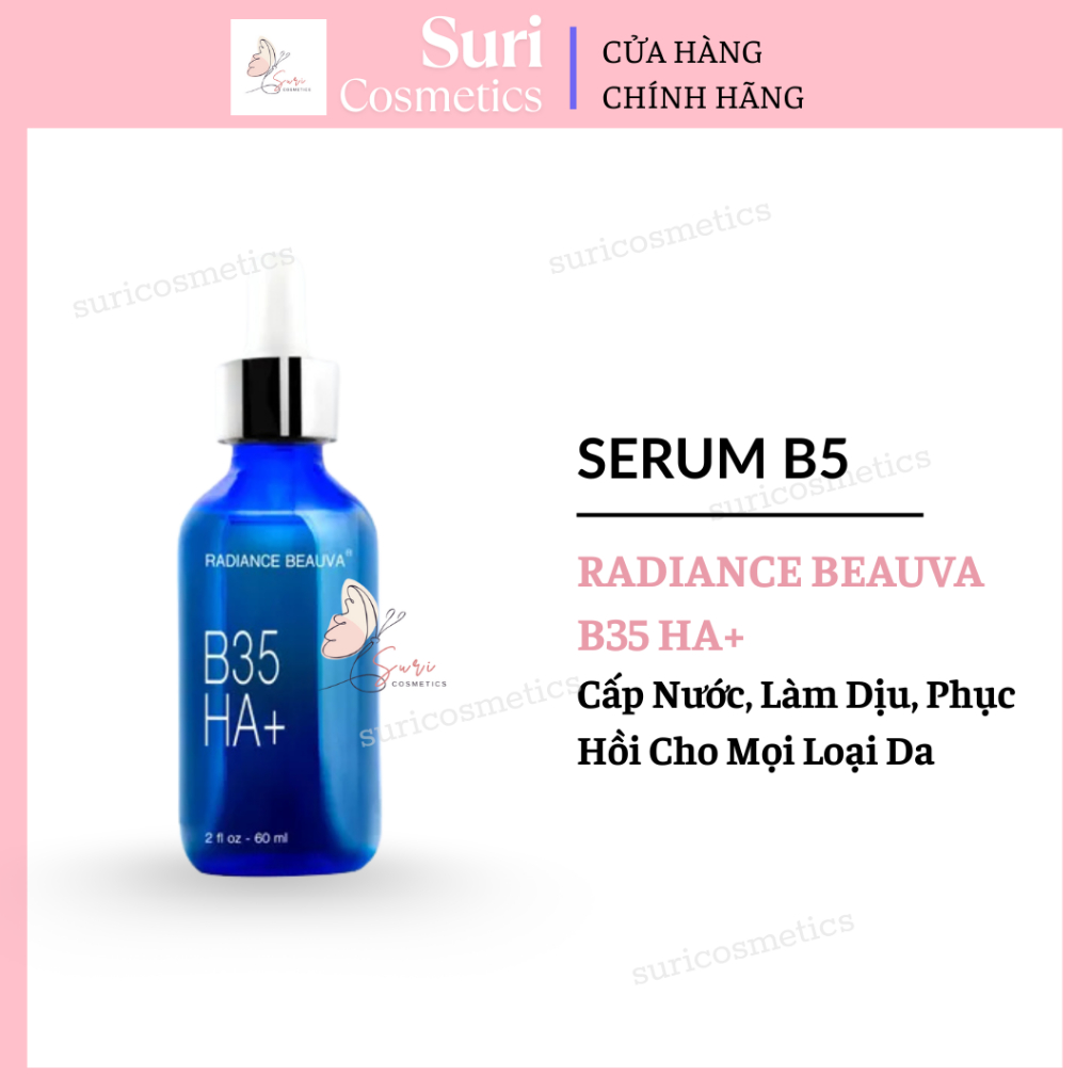 Serum B5 Radiance Beauva B35 HA+ Cấp Nước, Làm Dịu, Phục Hồi Cho Mọi Loại Da 30ml
