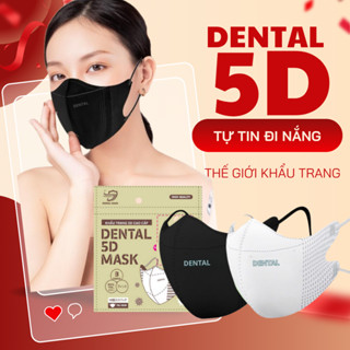 (TẶNG 10C)Thùng 310 Cái Khẩu Trang 5D DENTAL MASK Chính hãng 3 Lớp Kháng Khuẩn,Chống Bụi Mịn, Tia UV