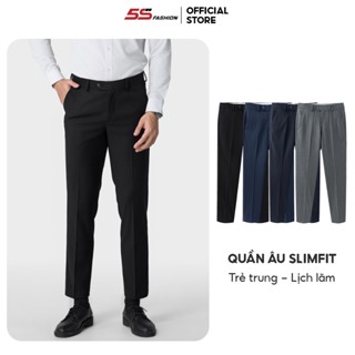 Quần Tây Nam 5S FASHION Trơn Basic, Chất Liệu Cao Cấp, Đứng Phom, Dáng Slimfit Trẻ Trung QAU24018