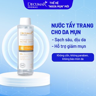 Nước tẩy trang Decumar cho da dầu mụn, dịu nhẹ, làm sạch sâu, không cồn, pH 5.5, 250ml - NTT01
