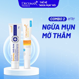 Combo 2 kem mụn ngày - đêm Decumar Promax và THC hỗ trợ giảm mụn, mờ thâm sẹo sau 48h - THC03, DPM01