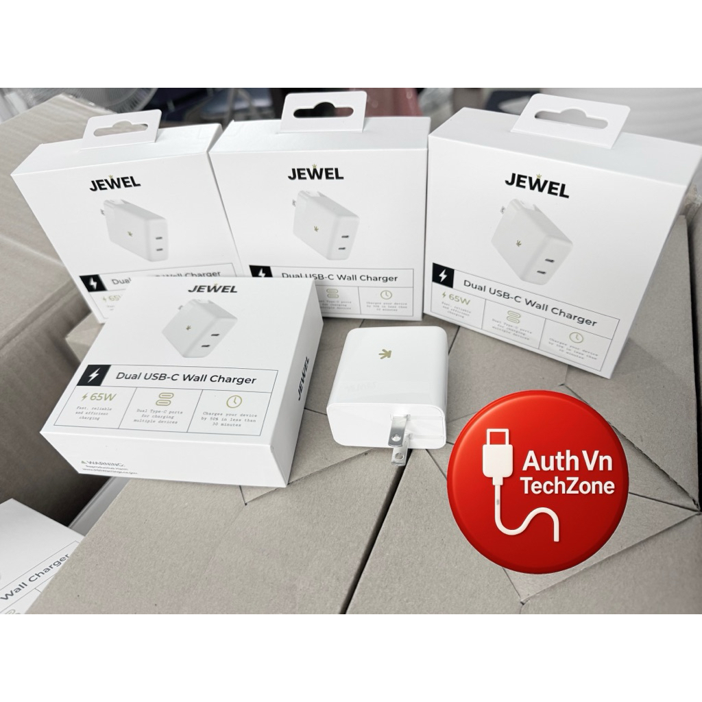 Củ sạc JEWEL Dual USB-C Wall Charger 65W