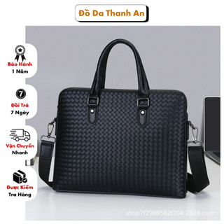 Cặp Da Công Sở Nam, Cặp Da Túi Xách Văn Phòng Cao Cấp, Chính Hãng PUFAN DAISHU Sang Trọng CD087
