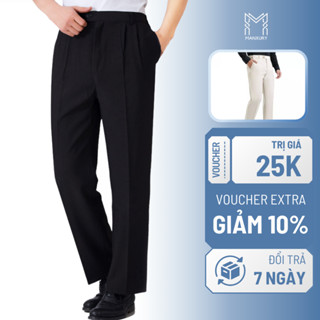 Quần âu nam ,Quần tây nam sidetab ống xuông dáng baggy có đai chỉnh eo công sở QTG 62