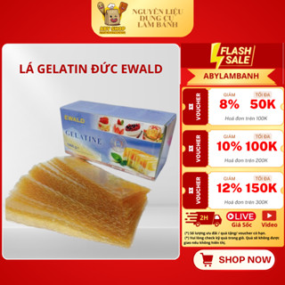  LÁ GELATIN ĐỨC EWALD - Gelatin dạng lá lá Gelatin làm Panna Cotta thạch khúc bạch kẹo chipchip 