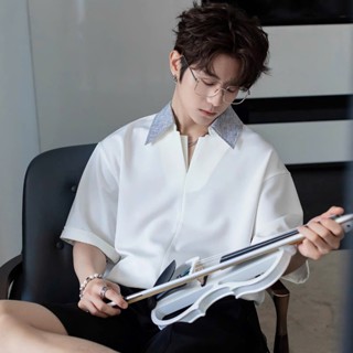 Áo Polo Nam Cao Câp Orven Form Rộng Phối Màu Xám Cotton Lạnh Cao Cấp, Thoáng Mát, Ít Nhăn - SHINGHAI