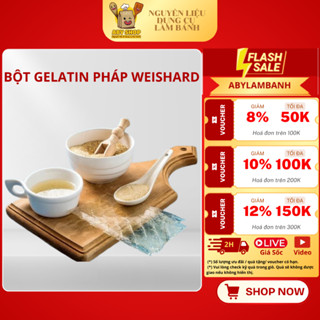 BỘT GELATIN PHÁP WEISHARD - Bột gelatin làm thạch khúc bạch, kẹo dẻo chip chip, panacotta