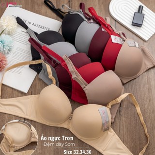  size 32-36 Áo ngực áo lót Thái Lan trơn đệm nâng dày 5cm mút mềm thích hợp mang áo dài MS2354 