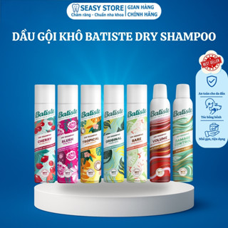 Dầu Gội Khô Batiste Dry Shampoo-Dầu gội không silicone mini dạng xịt hết bết dính tóc|SEASY STORE 