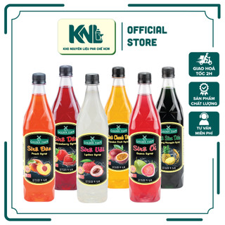 siro trái cây (đào,dâu,xoài,sâm dứa,...) 1L Golden Farm