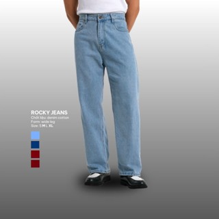 Quần Jeans Nam Cạp Cao Form Ống Đứng - Straight Fit Jeans B Brown