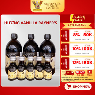 HƯƠNG VANILLA RAYNER' - vani Rayner's 28ml , hương vani tinh dầu vani làm kem vani, hương nấu chè