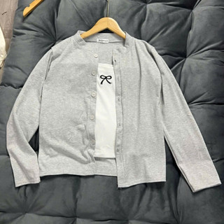   DEAL MỞ BÁN  Set Áo khoác cardigan trơn nhiều màu mix áo 2 dây bún thêu nơ mẫu mới 2025 