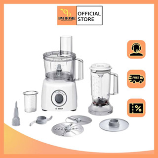 Máy xay đa năng Bosch MCM3200W - Động cơ mạnh mẽ 800W - Phụ kiện đa dạng - Bảo hành 24 tháng