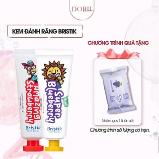 REDROOT Kem Đánh Răng Cho Bé Bristik Hữu Cơ Hàn Quốc Ngăn Ngừa Sâu Răng Dùng Cho Bé Từ 1 Tuổi tặng khăn giấy 