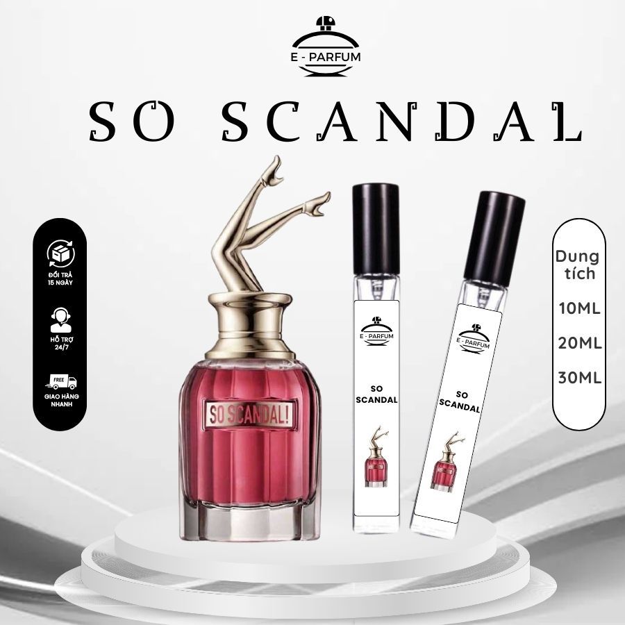 Nước Hoa Nữ E-PARFUMS  So Scandal | Scandal – Ngọt Sữa Quyến Rũ, Hoa Trắng Bừng Nở, Nữ Tính Nhưng Có