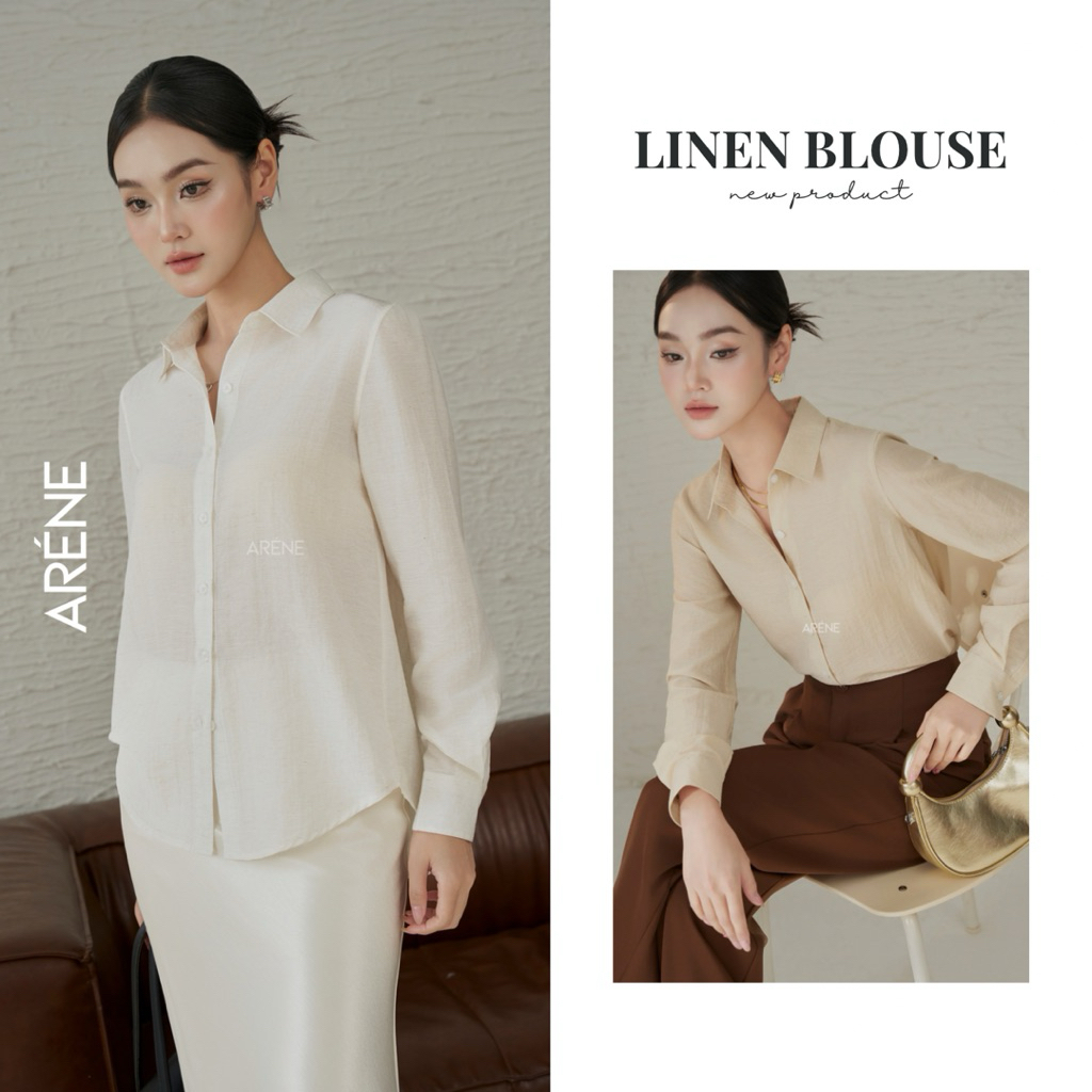 Áo sơmi linen tơ ARÉNE AS013 | BigBuy360 - bigbuy360.vn