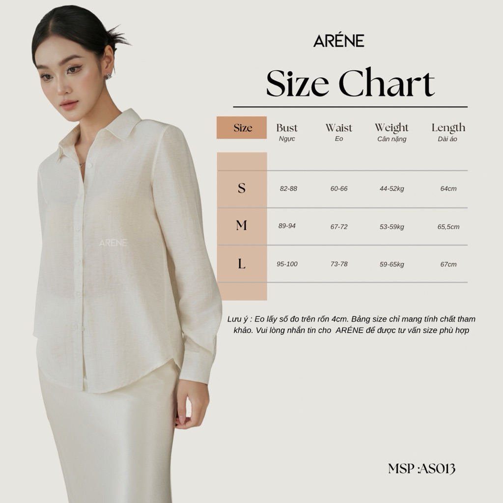 Áo sơmi linen tơ ARÉNE AS013 | BigBuy360 - bigbuy360.vn