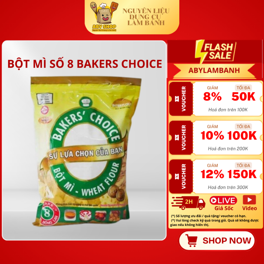 BỘT MÌ SỐ  BAKERS CHOICE - bột mì đa dụng, bột mì làm bánh bông lan, muffin bánh cupcake