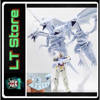 [BẢN 3 ĐẦU] Mô hình lắp ráp Rồng trắng mắt xanh - Blue Eyes White Dragon (Tặng kèm 2 đầu và Duel Disk)