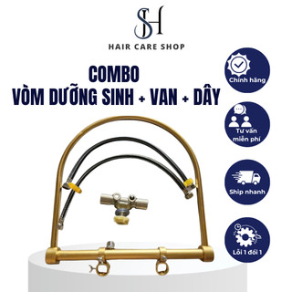 Combo Vòm Dưỡng Sinh và Van Chia Nước Có Chế Độ Điều Chỉnh Kích Cỡ Tiện Lợi Cho Salon, Spa