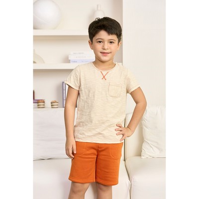 SST02S5T01-BỘ SHORT THUN BÉ TRAI VỚI THIẾT KẾ CỔ TRÒN ĐƠN GIẢN MANG LẠI SỰ NĂNG ĐỘNG VÀ THOẢI MÁI
