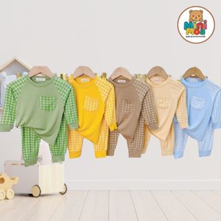 Bộ Quần Áo Trẻ Em MINKY MOM Vải THUN LẠNH Dài Tay Cho Bé Trai, Bé Gái 8-27 Kg Mặc Vào Thu TD-IN108