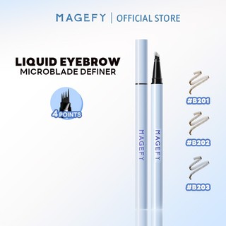  MAGEFY Bút Kẻ Lông Mày 4 Ngạnh Waterproof  Không Lem 
