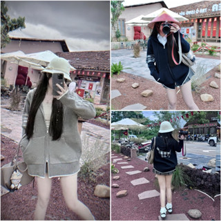 Áo Khoác Len Thome Mũ Lưng Cún QC