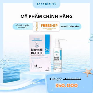Xịt Mọc Tóc Minoxidil Bailleul 2%,5% Pháp, Giảm Rụng Tóc Và Kích Thích Mọc Tóc