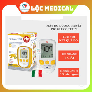  Máy đo đường huyết PIC Gluco Test – Italy  kèm 25 que thử  