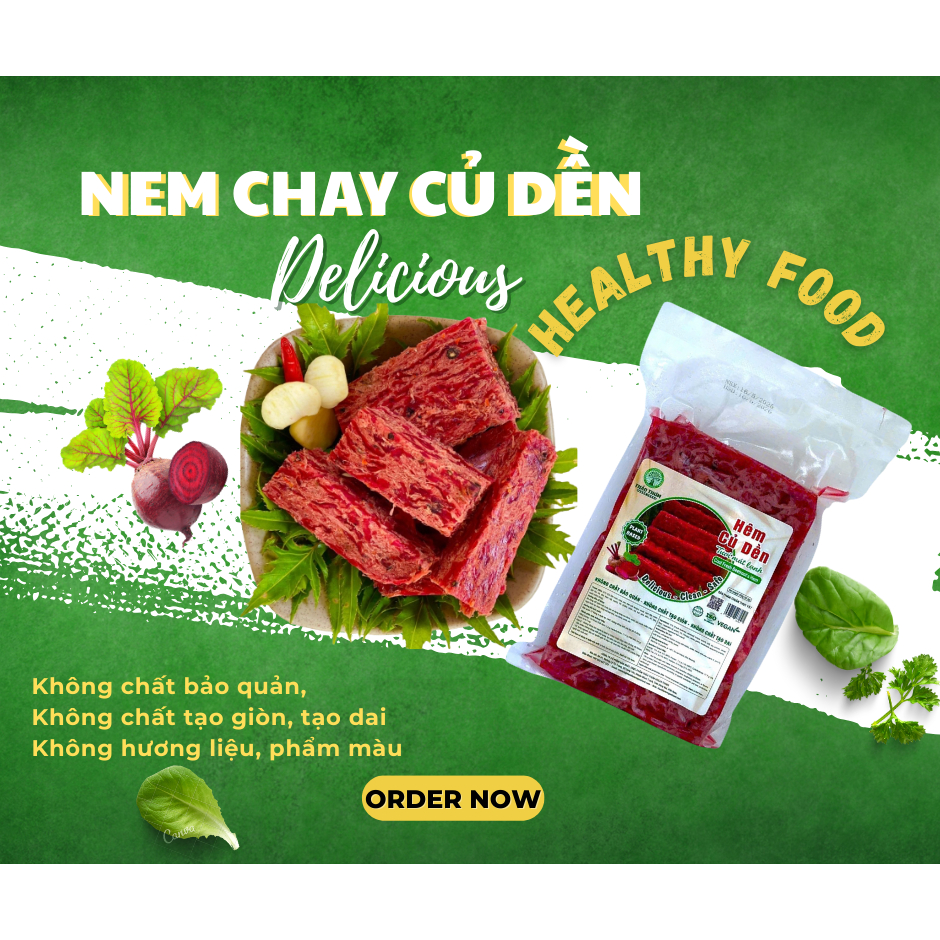 NEM CHUA CHAY (HEM CỦ DỀN) DINH DƯỠNG - TIỆN LỢI - THƠM NGON (450G) - CHỈ SHIP HOẢ TỐC