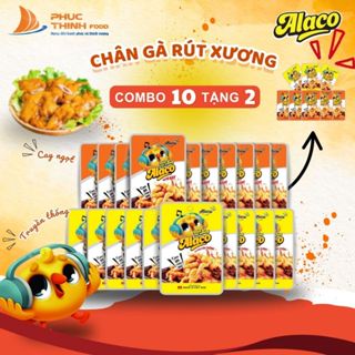 [Mua 20 tặng 4 gói] Combo 10 Chân Gà Rút Xương Alaco Vị Cay Ngọt, Truyền Thống Alaco Gói 26g Đảm Bảo Vệ Sinh ATTP