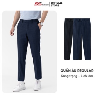 Quần Tây Nam 5S FASHION Chất Liệu Mềm Mịn, Đứng Phom, Dệt Hiệu Ứng Sang Trọng Phom Regular QAU24026