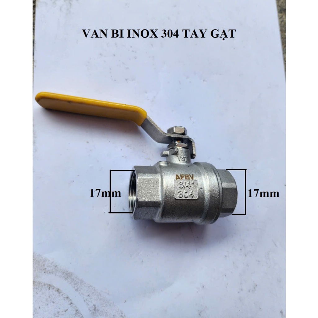 VAN BI INOX 201 TAY GẠT