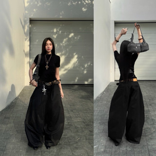 CHOSEN KAKI WIDE-LEG TROUSERS - Quần kaki ống rộng nam nữ Unisex