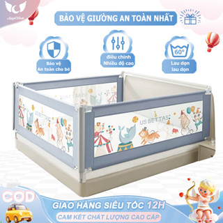 [MẪU MỚI] Thanh Chắn Giường Chiều Cao Vượt Trội 105CM - Quây Giường Cho Bé Dễ Dàng Tháo Lắp