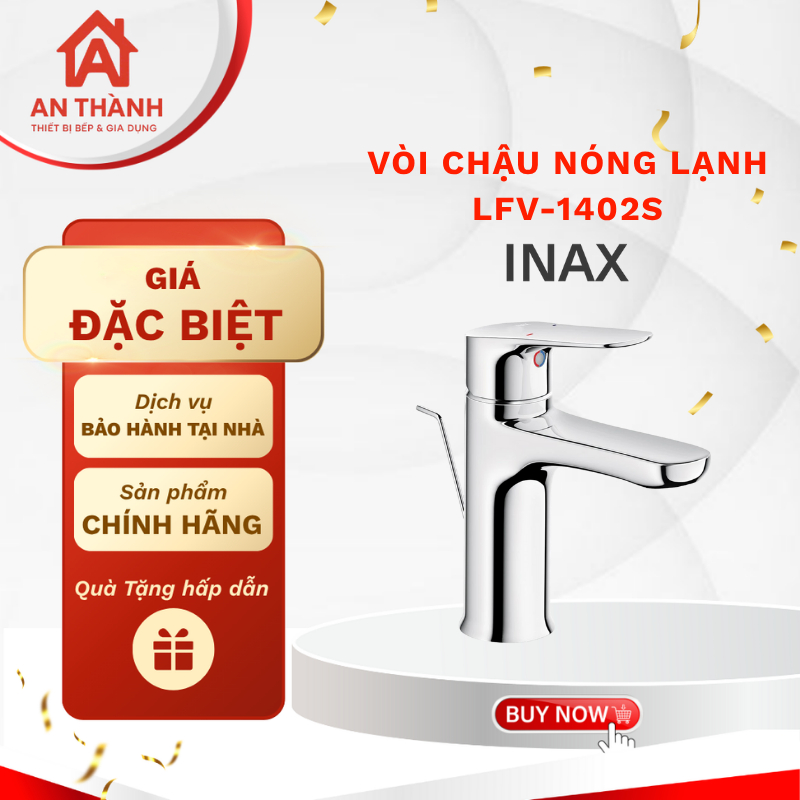 Vòi chậu nóng lạnh INAX LFV-1402S thiết kế thông minh, chất lượng vượt trội