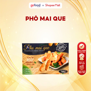   Hỏa Tốc HN  Phô Mai Que Nhân Mozzarella 20 Que Hộp 700gr Giòn Rụm Béo Ngậy - Gofood 