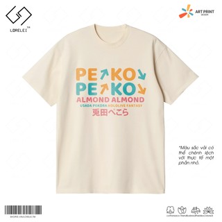 Áo thun Unisex HOLOLIVE Usada Pekora Art Cotton 100% ngắn tay