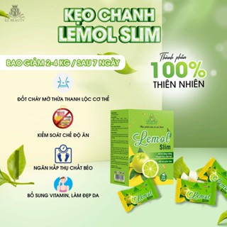  *Mẫu Mới*Kẹo Chanh Giảm Cân Lemol Slim Chính Hãng Hop 7 Viên Y Hình 