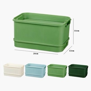  Khay Trồng Giá Đỗ Trồng Rau Mầm Tại Nhà Không Cần Tưới Nước Hộp Làm Giá Đỗ Cho Dân Văn Phòng AMIZIN 