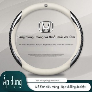  bọc vô lăng Honda City Civic Crv Hrv Brv,Brio. bọc vô lăng da thật cáo cấp thấm hút mô hôi kích thước size 38cm. 