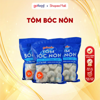 [Hỏa Tốc HN] Tôm Thẻ Bóc Nõn Đông Lạnh 500gr/Gói Giòn, Ngọt Cho Món Hấp, Chiên, Rang,... - Gofood