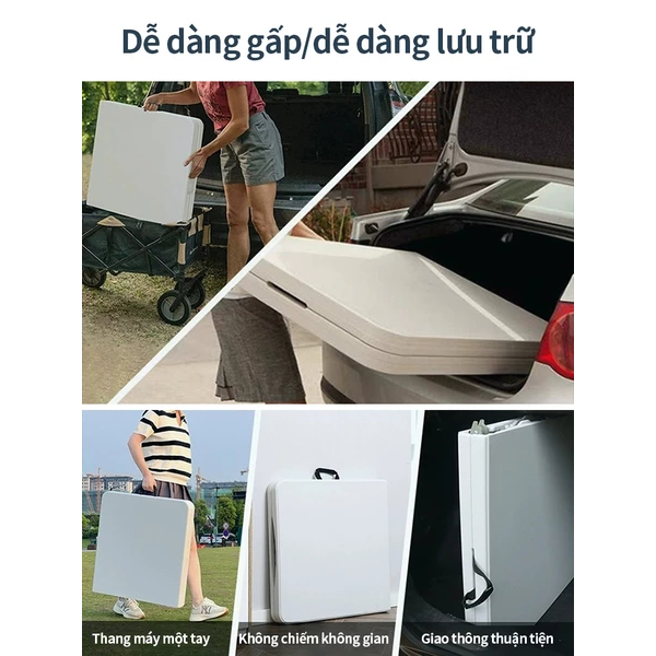 Bàn Gấp Gọn Ngoài Trời bàn cắm trại bàn dã ngoại di động đi làm, sử dụng tại nhà 1.2m/1.8m | BigBuy360 - bigbuy360.vn