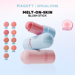  MAGEFY Má Hồng Kem Dạng Thỏi Melt-On-Skin Blush Stick 9 Màu 3-in-1  Lâu Trôi 12H 
