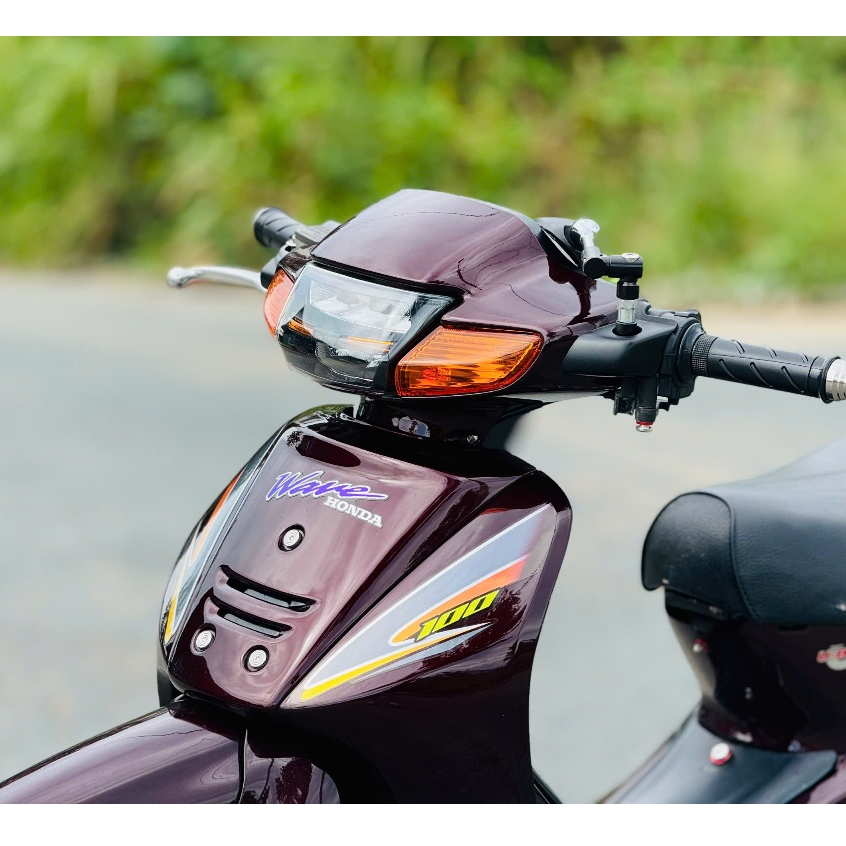 TEM XE WAVE S100- WAVE NHỎ NÂU ĐEN - TEM THIẾT KẾ - TEM RỜI CAO CẤP