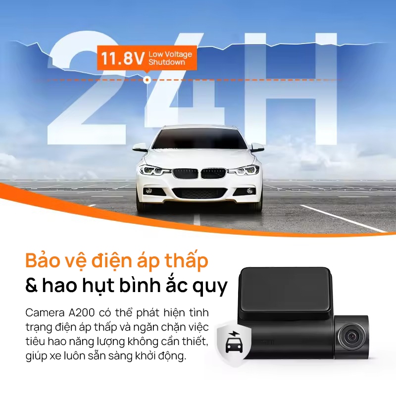 Camera hành trình ô tô 70mai A200 HDR 1080P ghi hình trước sau sắc nét, giám sát đỗ xe 24h an toàn - Bản Quốc Tế | BigBuy360 - bigbuy360.vn