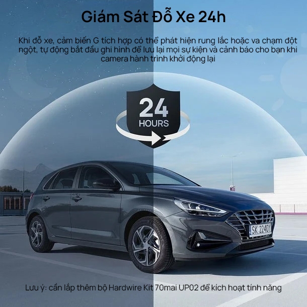 Camera hành trình ô tô 70mai A200 HDR 1080P ghi hình trước sau sắc nét, giám sát đỗ xe 24h an toàn - Bản Quốc Tế | BigBuy360 - bigbuy360.vn