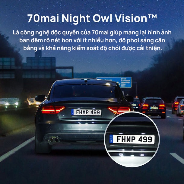 Camera hành trình ô tô 70mai A200 HDR 1080P ghi hình trước sau sắc nét, giám sát đỗ xe 24h an toàn - Bản Quốc Tế | BigBuy360 - bigbuy360.vn